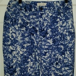 Talbots Heritage Blue Floral Capri Pants